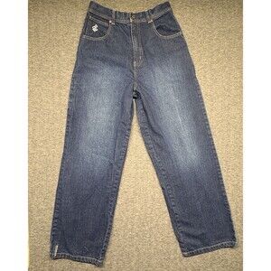 Y2K ROCAWEAR BAGGY WIDE LEG STRAIGHT JEANS Size 16